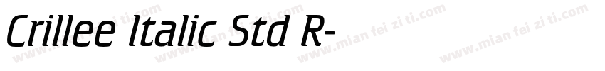 Crillee Italic Std R字体转换